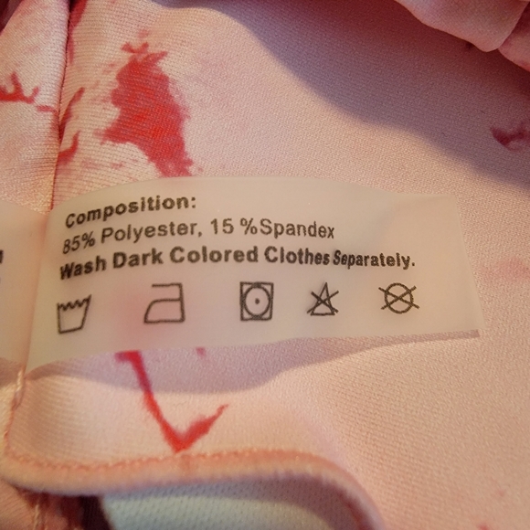 NWT Pink Marble Design Bikini 1 bottom 2 tops - Picture 9 of 10